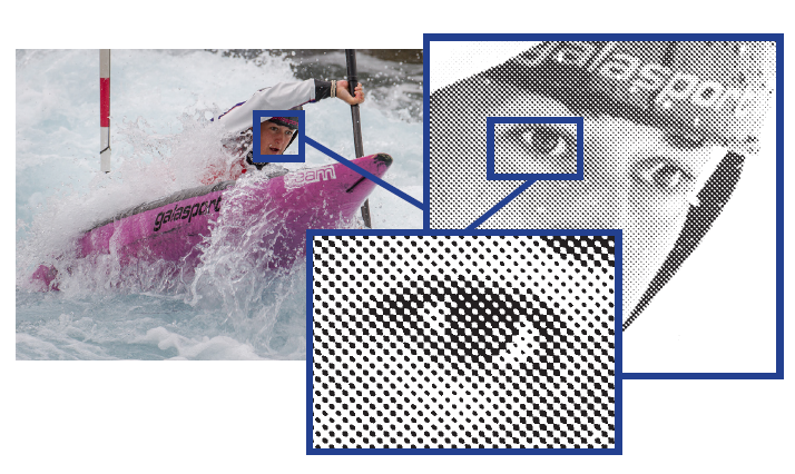 A simple halftone screen